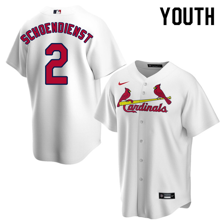 Nike Youth #2 Red Schoendienst St.Louis Cardinals Baseball Jerseys Sale-White